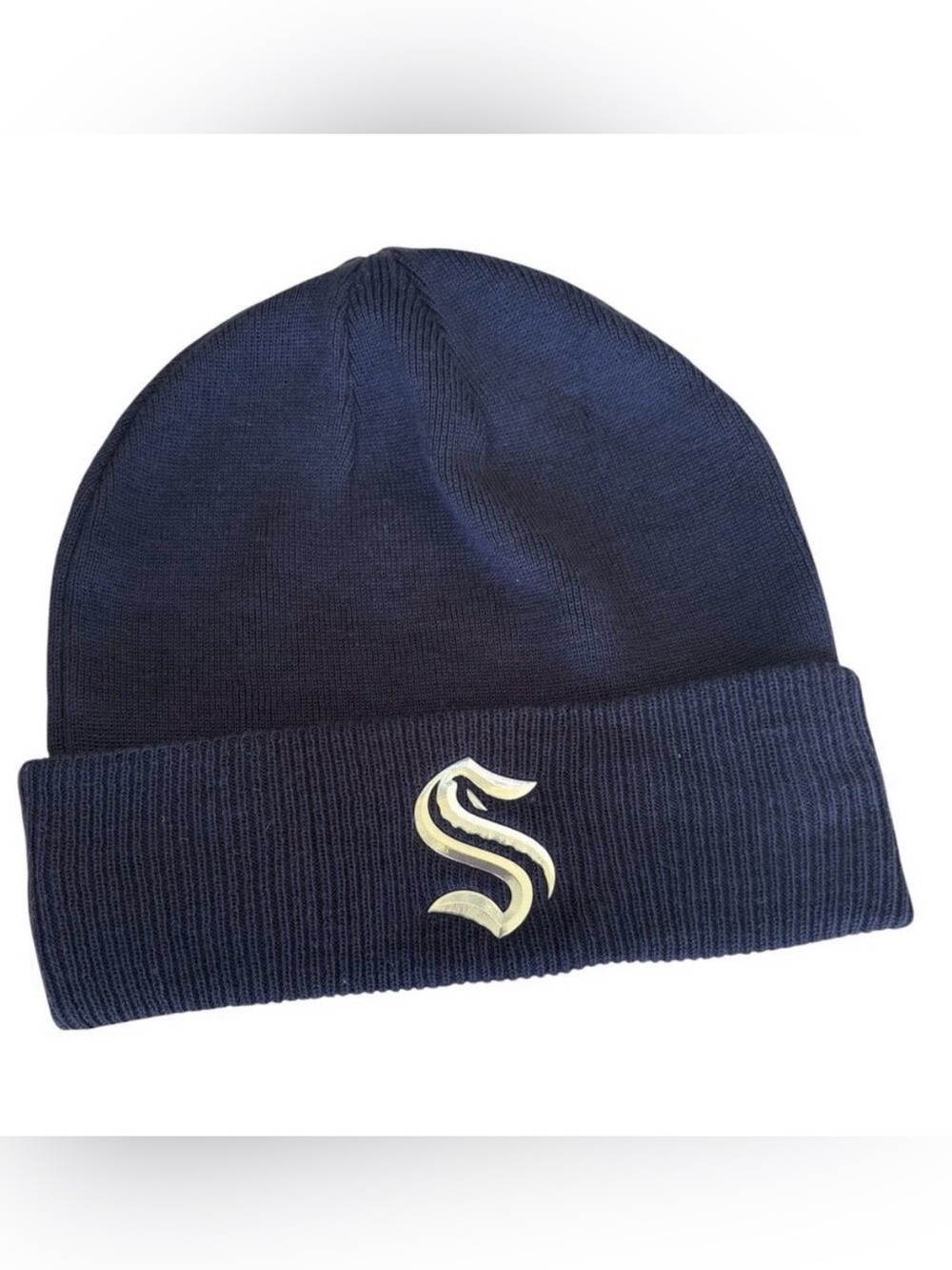 47 Brand NHL Seattle Kraken Cuffed Winter Beanie Hat Cap Black S Logo